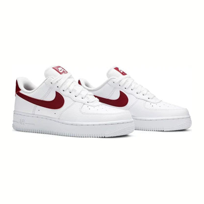 Nike Air Force 1 Low '07 Blanco Rojo Noble (Mujer)