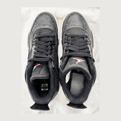 Jordan 4 Retro Laser Black Gum (GS) (Pre-Owned)