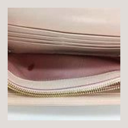 MCM Patrisia Visetos Monogram Print Faux Leather Envelope