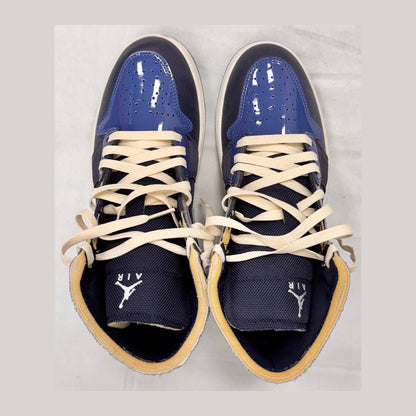 Jordan 1 Mid SE Craft Obsidian French Blue Ashen Slate White (Pre-Owned)