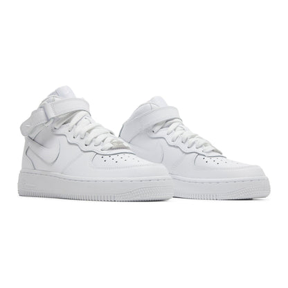 Nike Air Force 1 Mid LE Triple Blanco (GS)