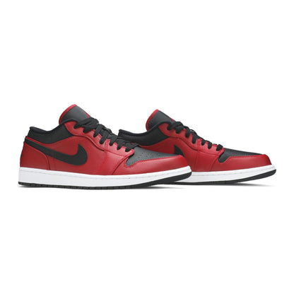 Jordan 1 Low Reverse Bred Pebbled Swoosh