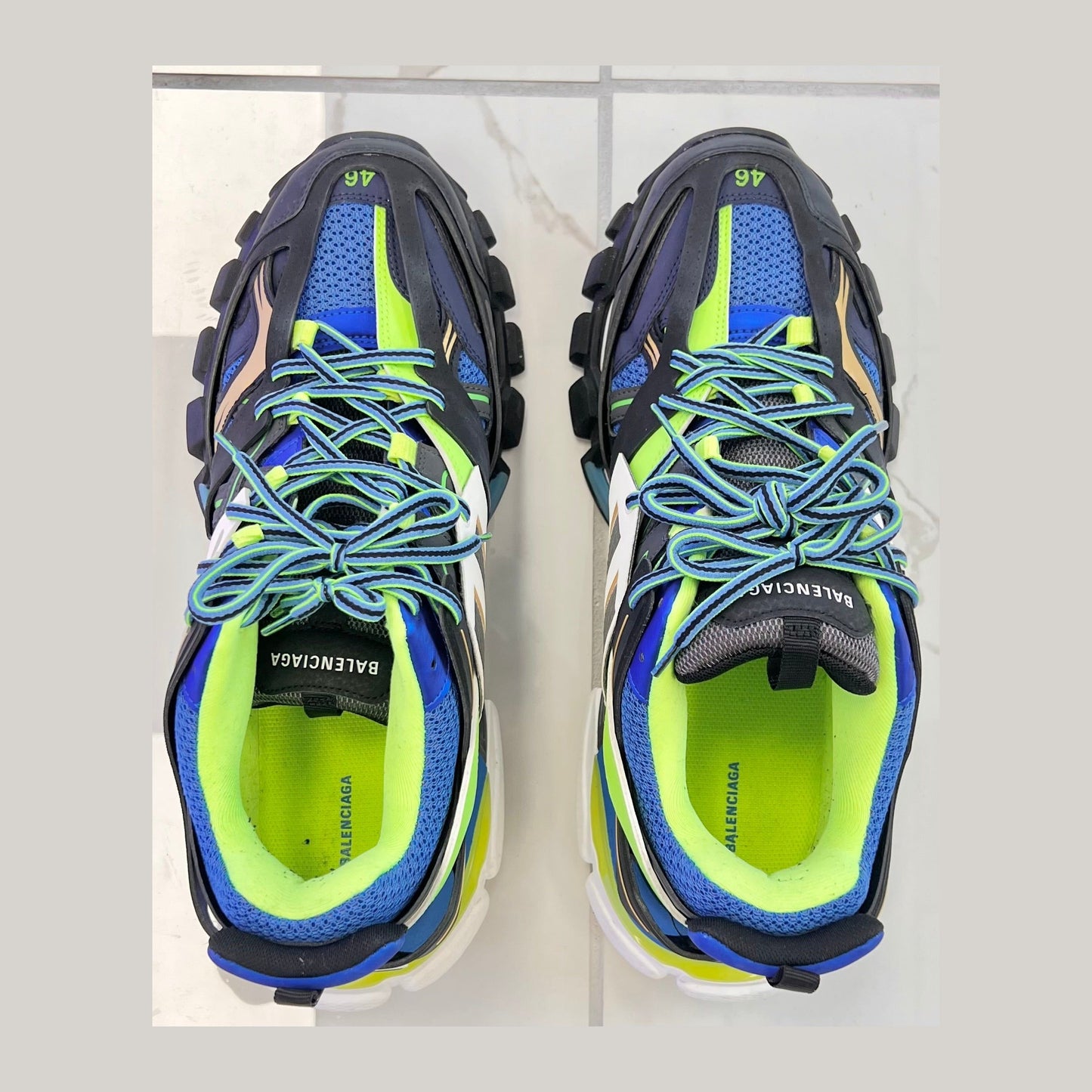 Balenciaga Track Green White Blue (Pre-Owned)