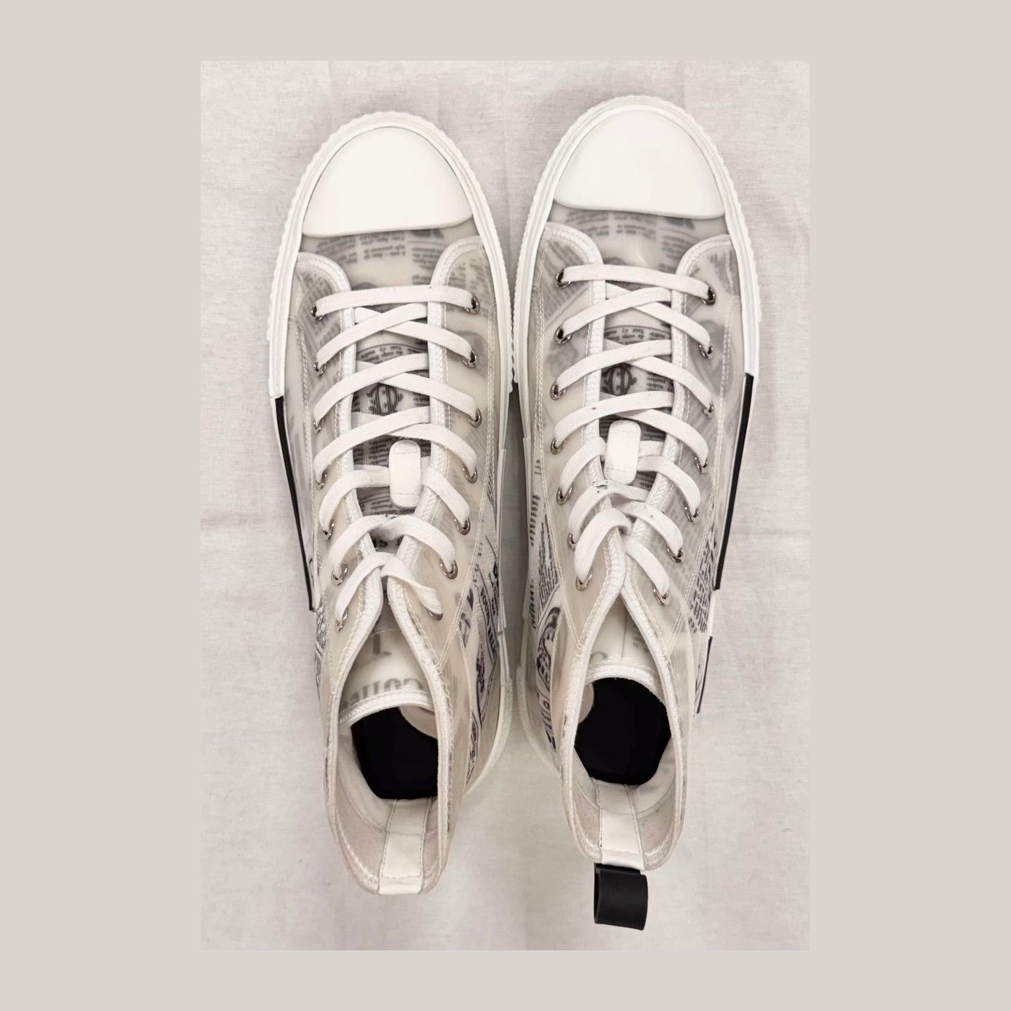Dior B23 High Top Daniel Arsham Newspaper (Pre-Owned)
