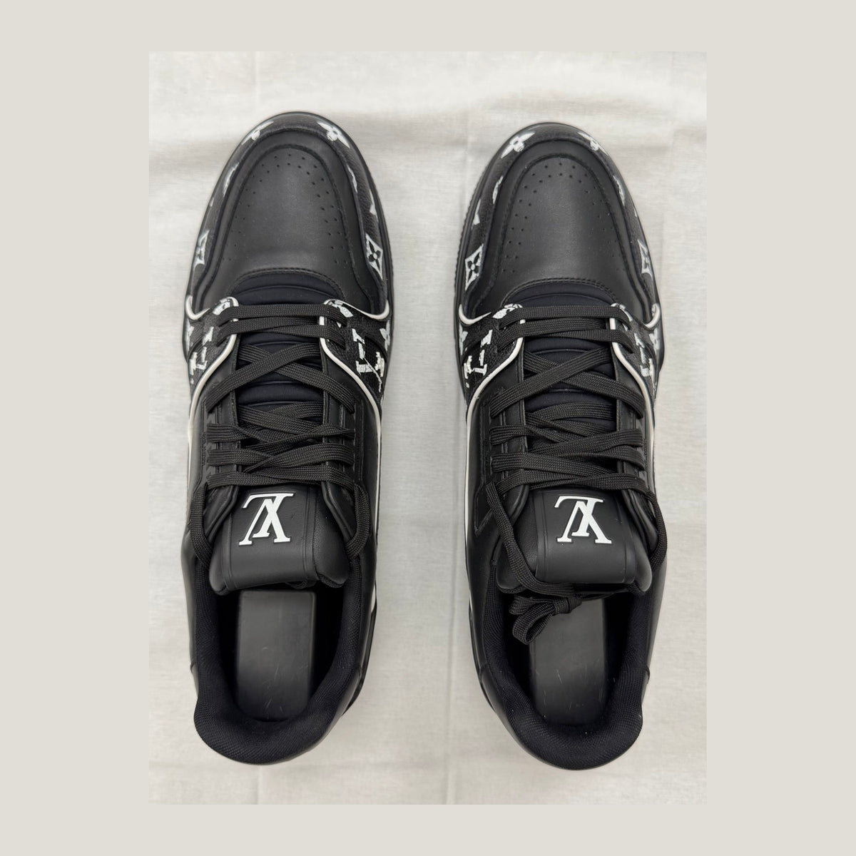 Louis Vuitton LV Trainer 'Black White Monogram' (Pre-Owned)