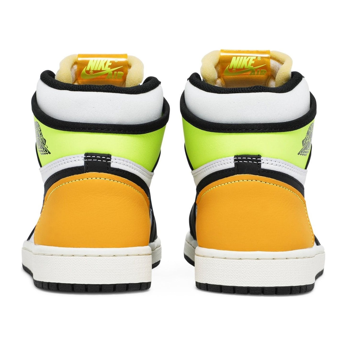 Jordan 1 Retro High White Black Volt University Gold