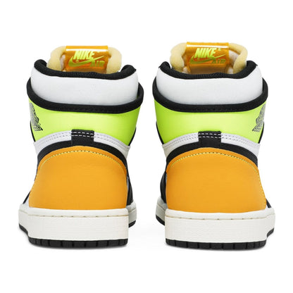 Jordan 1 Retro High White Black Volt University Gold