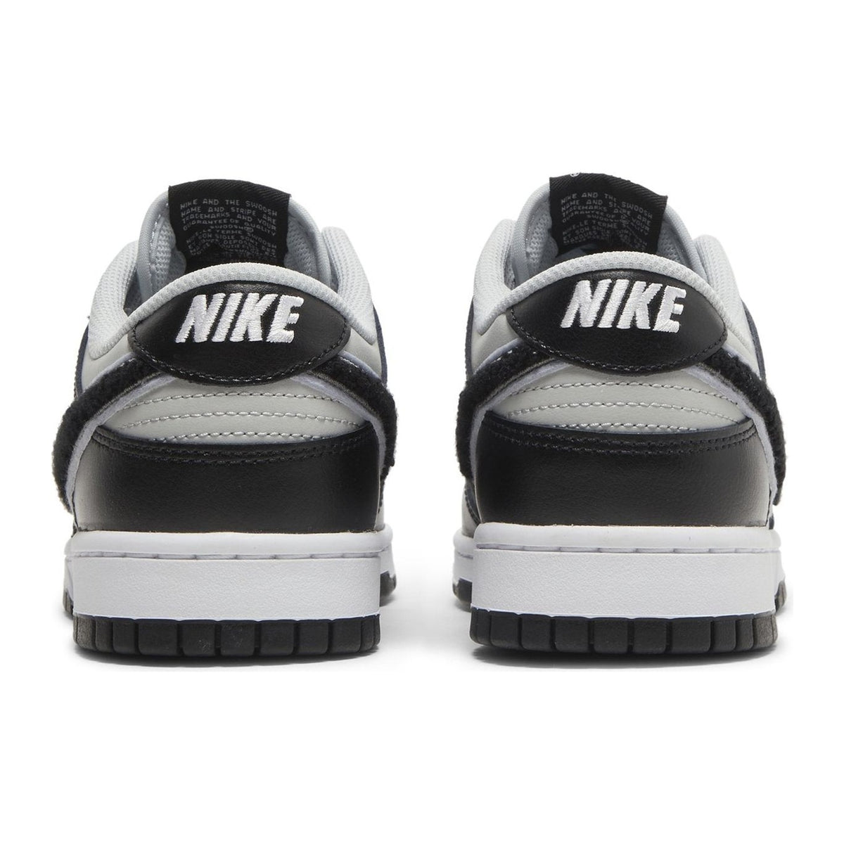Nike Dunk Low Chenille Swoosh Negro Gris