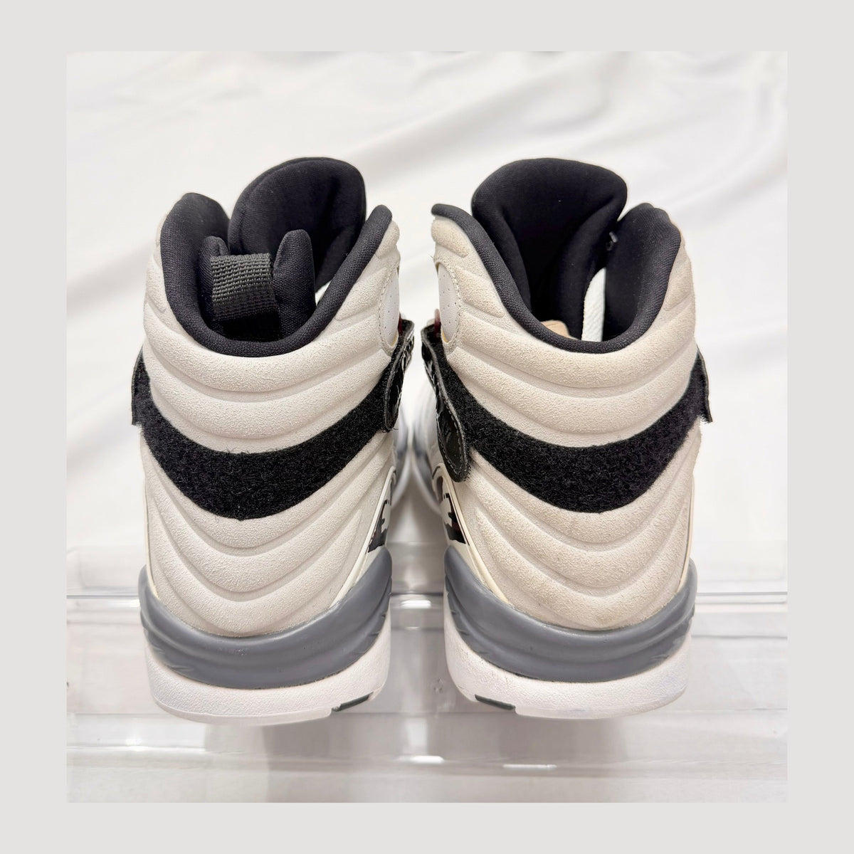 Jordan 8 Retro White Burgundy (Women's) (Pre-owned)