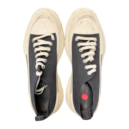 Alexander McQueen Wmns Tread Slick Lace Up 'Black White' (Pre-owned)