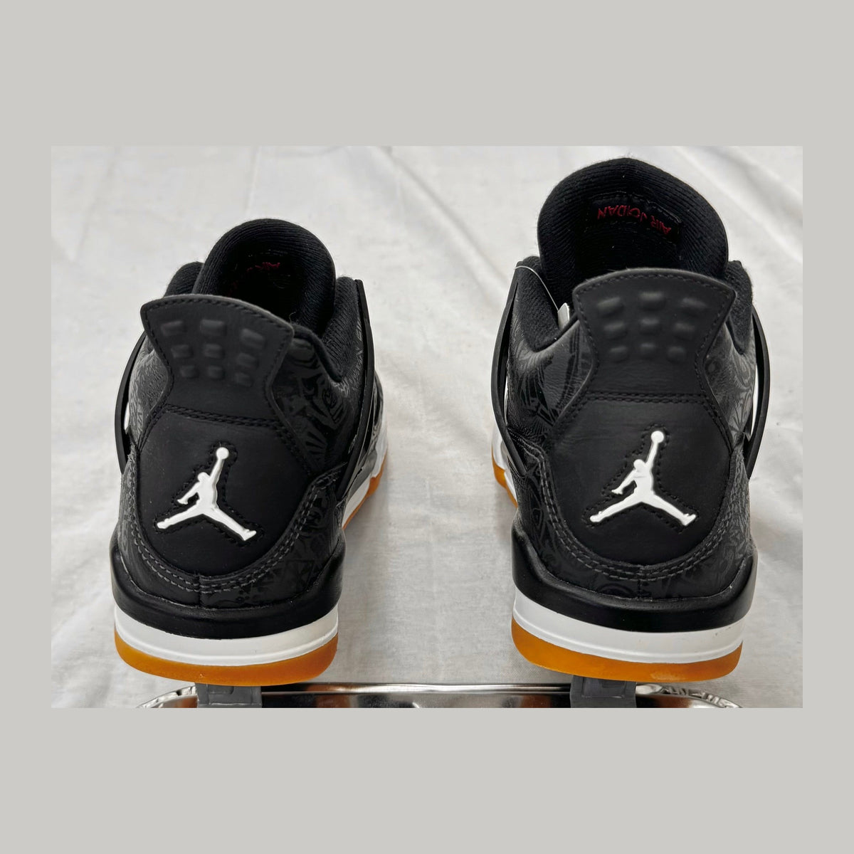 Jordan 4 Retro Laser Black Gum (GS) (Pre-Owned)