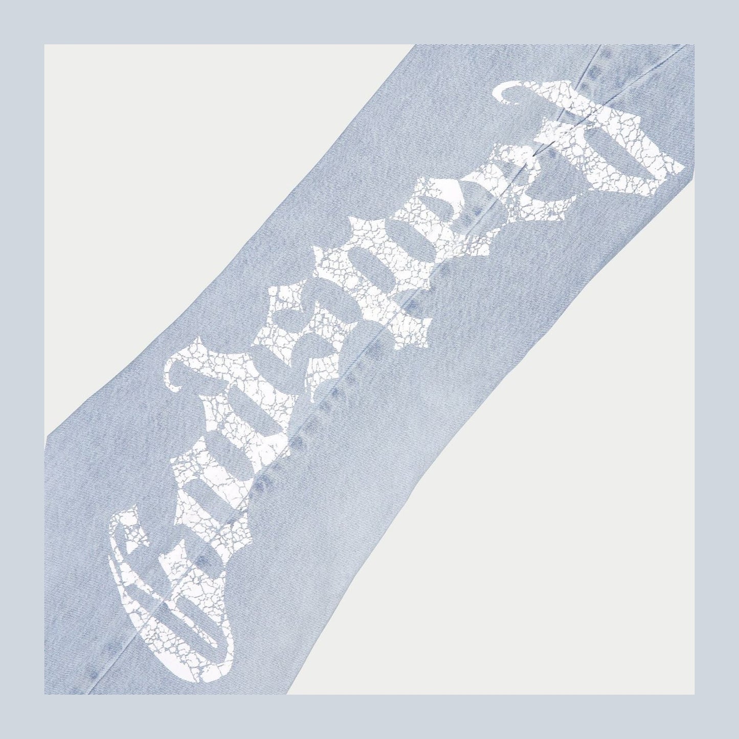 Godspeed OG Logo Flared Denim Printed Jeans (Blue)