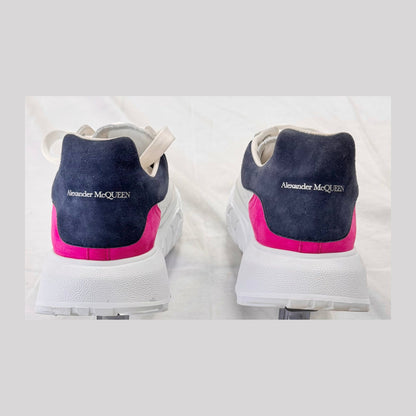 Alexander McQueen Oversized Court Trainer White Navy Pink (Women's) (Pre-Owned)