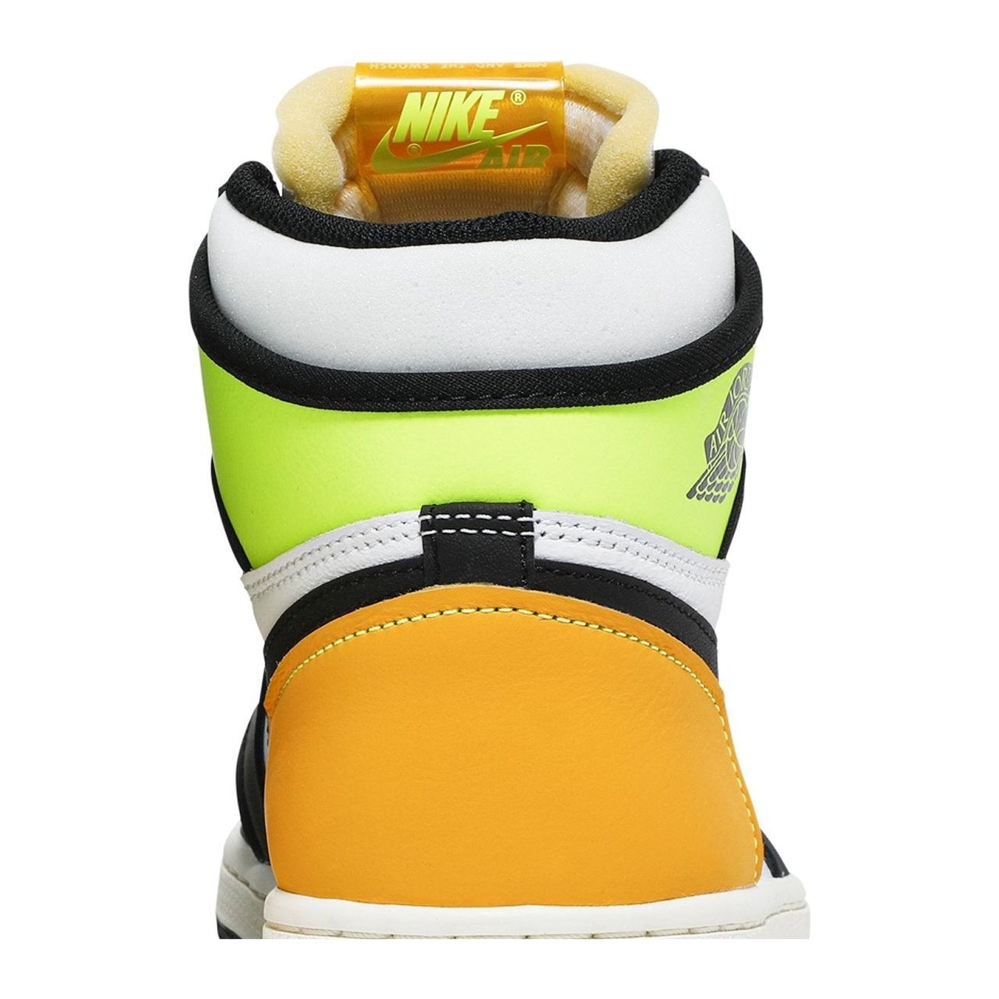 Jordan 1 Retro High White Black Volt University Gold
