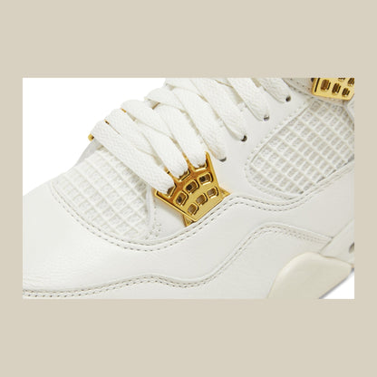 Jordan 4 Retro Metallic Gold (Mujer)
