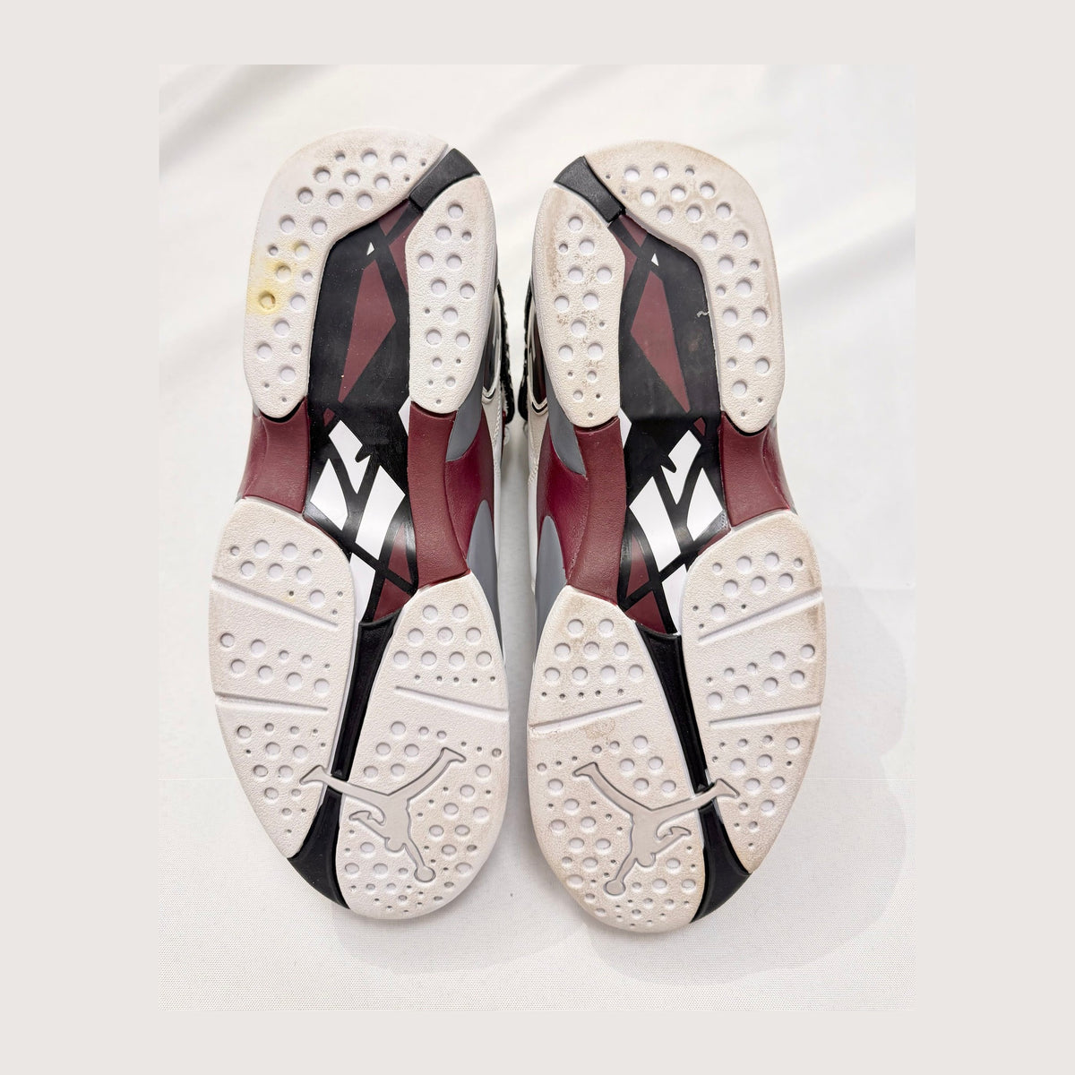 Jordan 8 Retro White Burgundy (Women's) (Pre-owned)