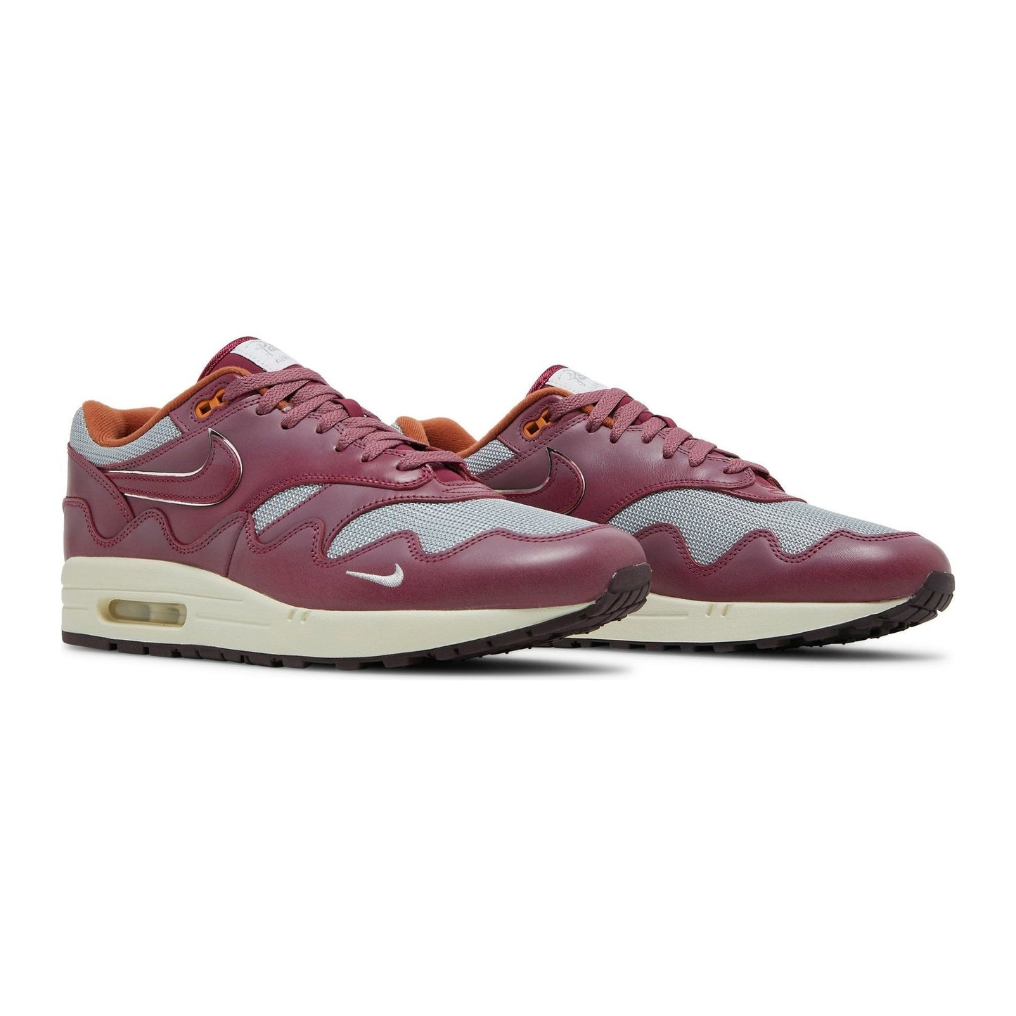 Nike Air Max 1Patta Waves Rush Maroon (with Bracelet)