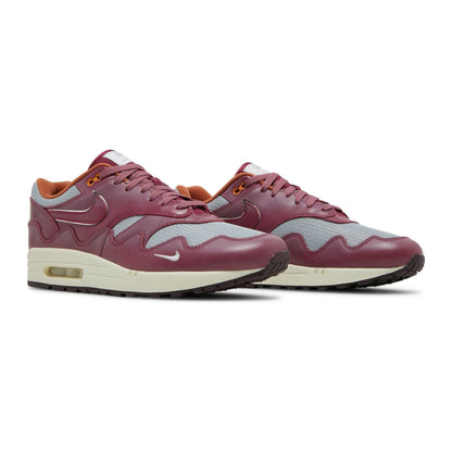 Nike Air Max 1Patta Waves Rush Maroon (with Bracelet)
