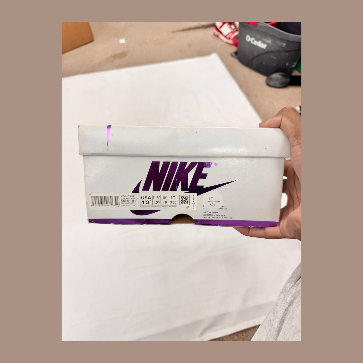 Jordan 1 Retro High Court Purple (Women's) (Pre-Owned)