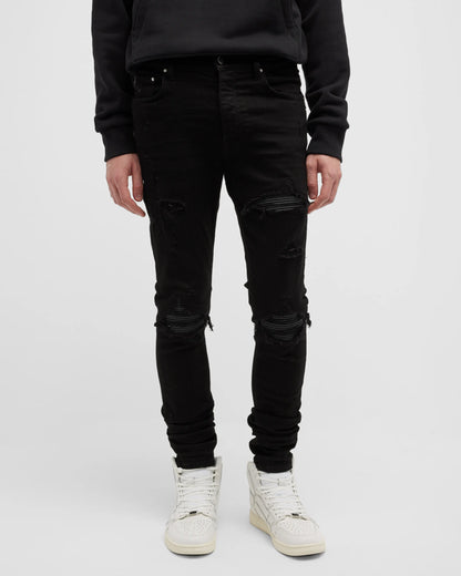 Amiri Men's MX1 Destroyed Skinny Jeans