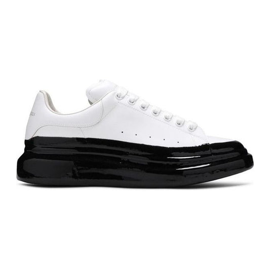 Alexander McQueen Oversized Sneaker Paint Dipped - White Black