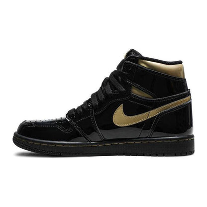 Jordan 1 Retro High Negro Metálico Dorado (2020)