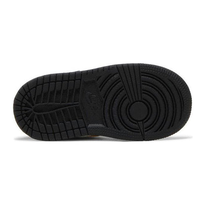 Jordan 1 MidPatent Black White Gold (TD)
