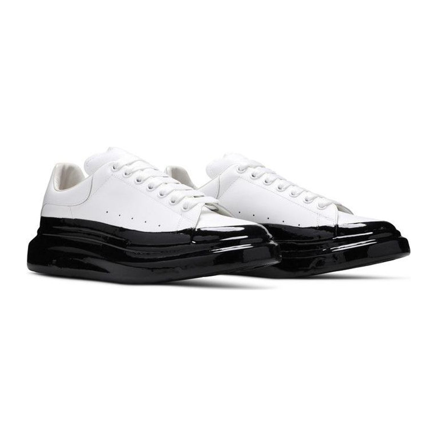 Alexander McQueen Oversized Sneaker Paint Dipped - White Black