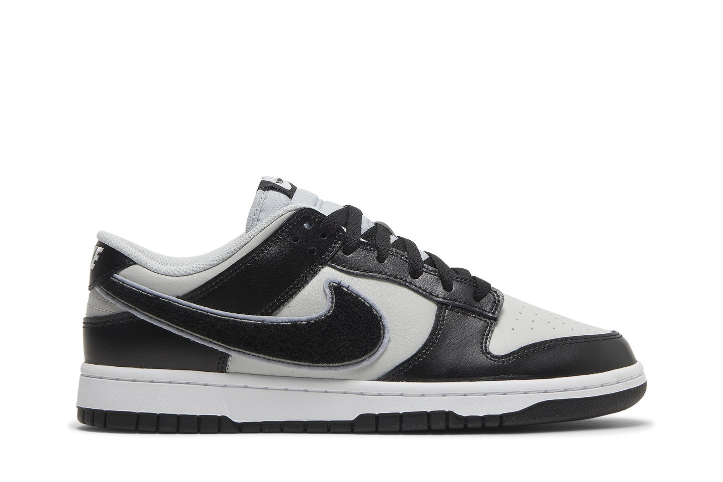 Nike Dunk Low Chenille Swoosh Black Grey - DQ7683-001