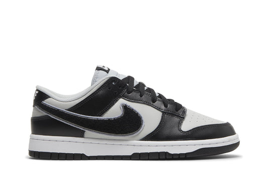 Nike Dunk Low Chenille Swoosh Black Grey - DQ7683-001