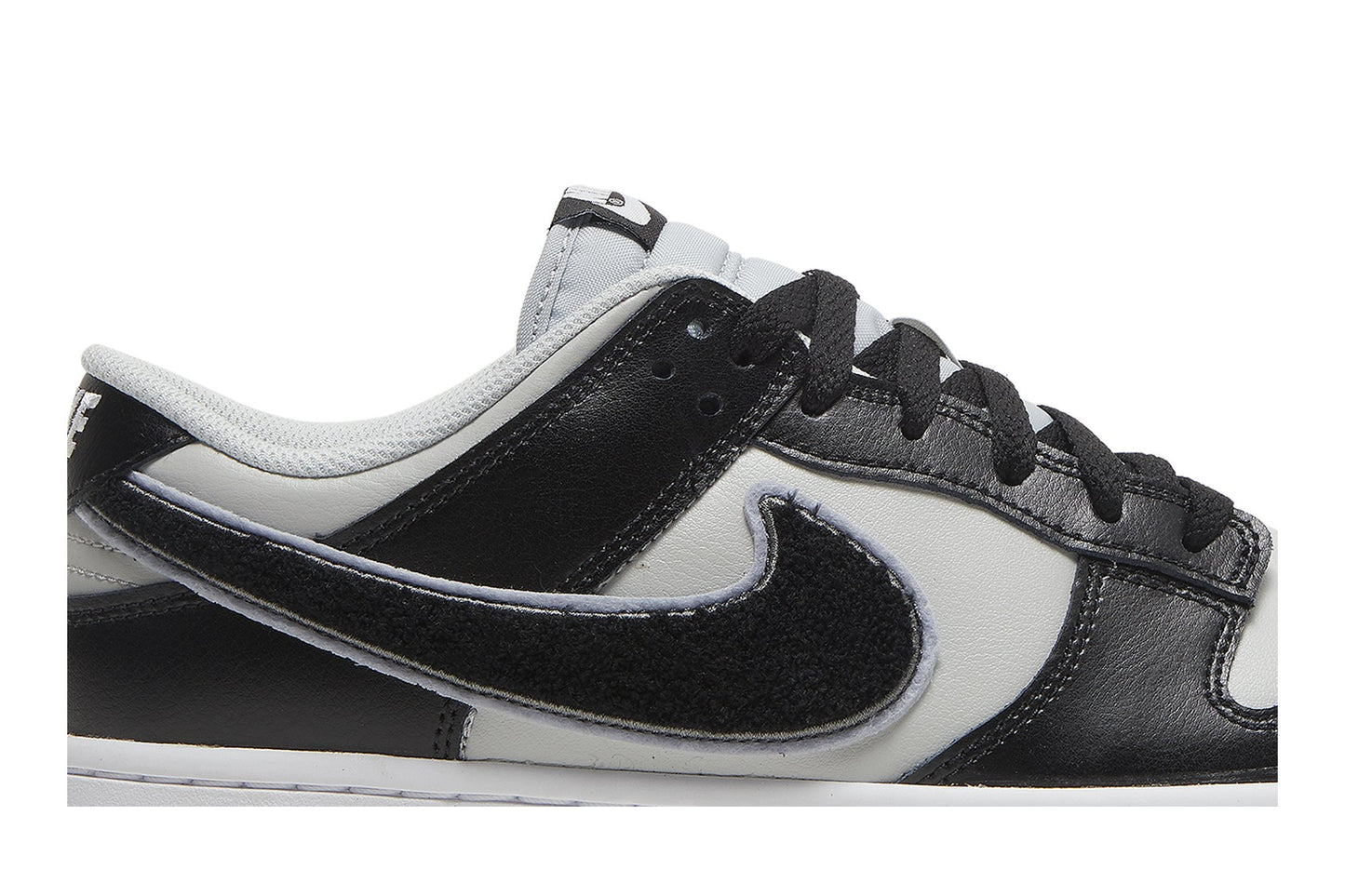 Nike Dunk Low Chenille Swoosh Black Grey - DQ7683-001