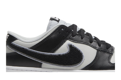Nike Dunk Low Chenille Swoosh Black Grey - DQ7683-001