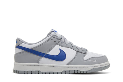 Nike Dunk Low Mini Swoosh Wolf Grey Game Royal (GS) - FN3878-001