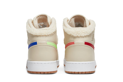 Jordan 1 Mid Utility Fleece Pearl White (GS) - DO2207-264